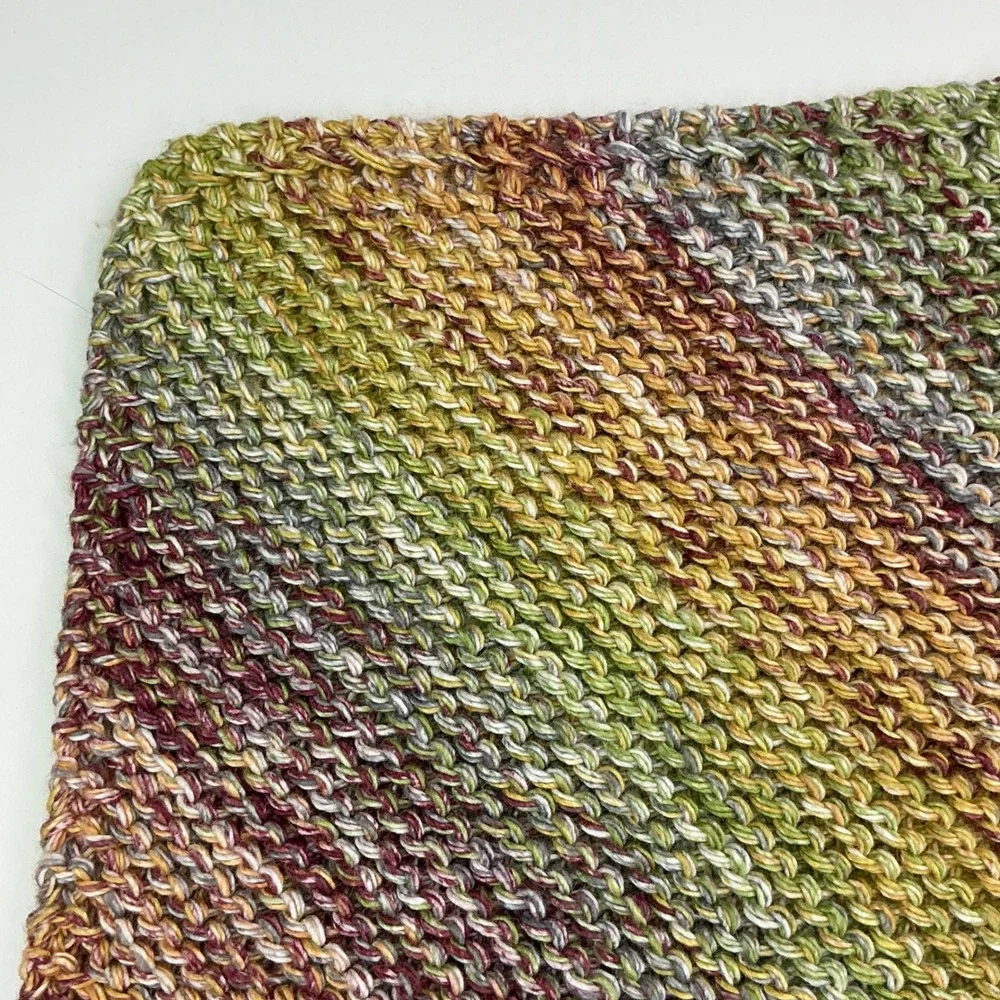 Handmade Nepalese Spices Knit Dishcloth Set Unisex OS 2PK 100% Cotton Farmhouse